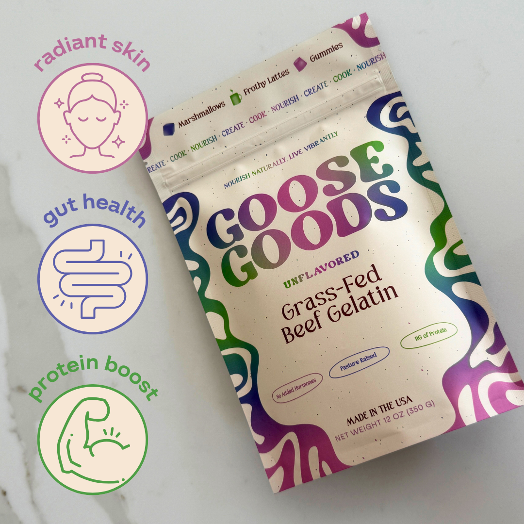 Grass-Fed Beef Gelatin Powder (Unflavored)