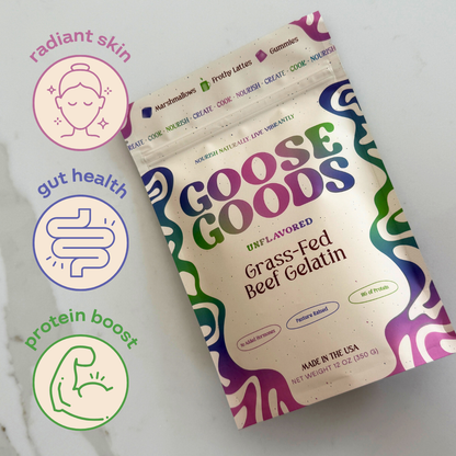 Grass-Fed Beef Gelatin Powder (Unflavored)